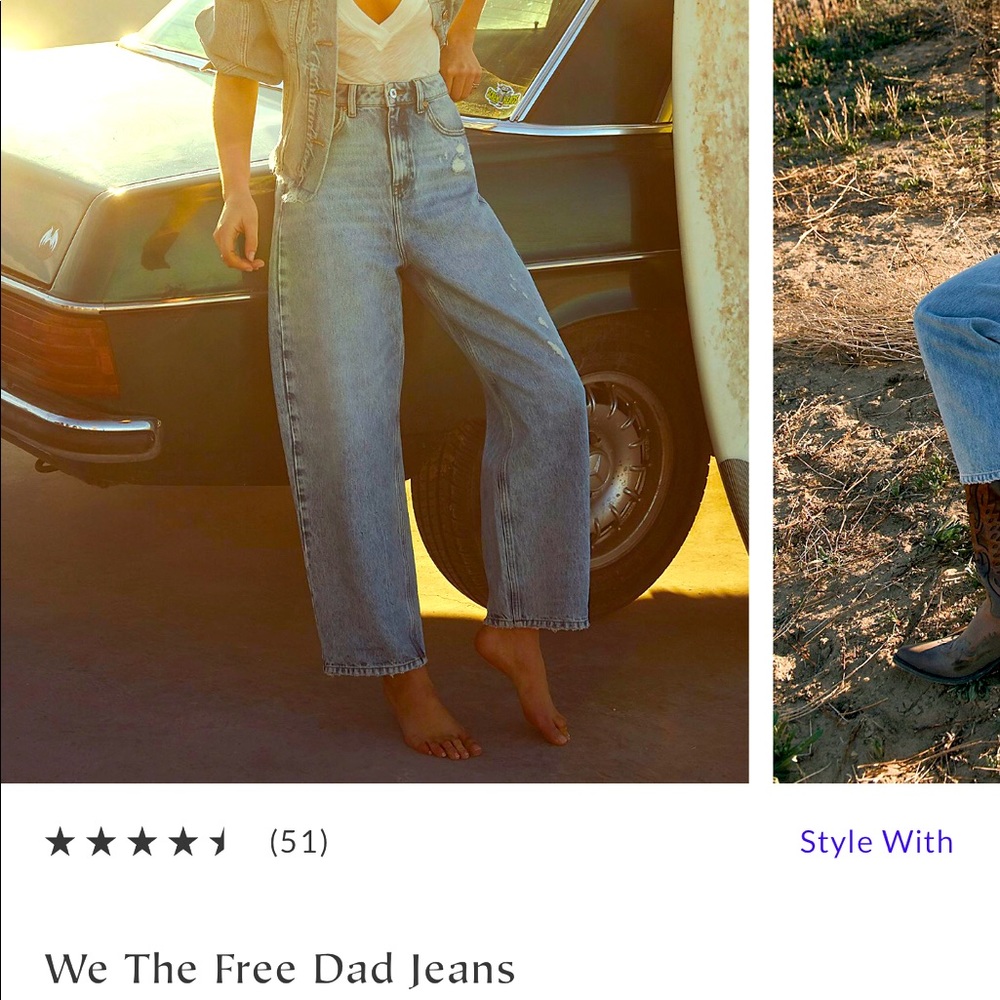 Free people dad jeans